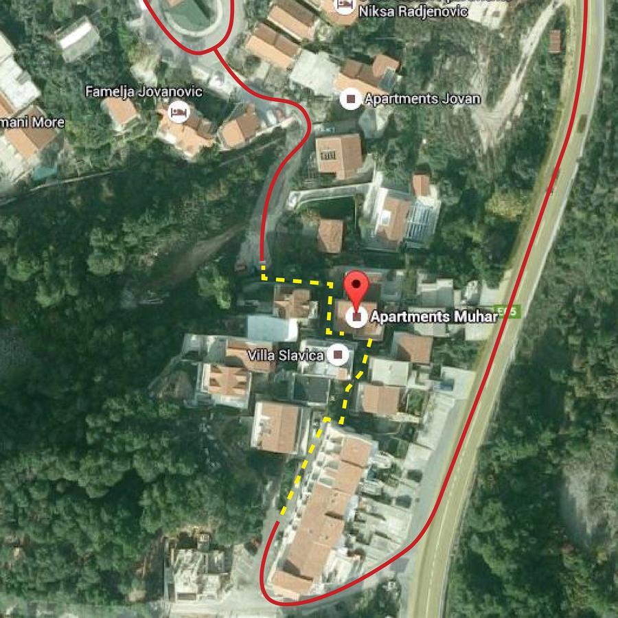 Apartments Muhar Sveti Stefan Buitenkant foto